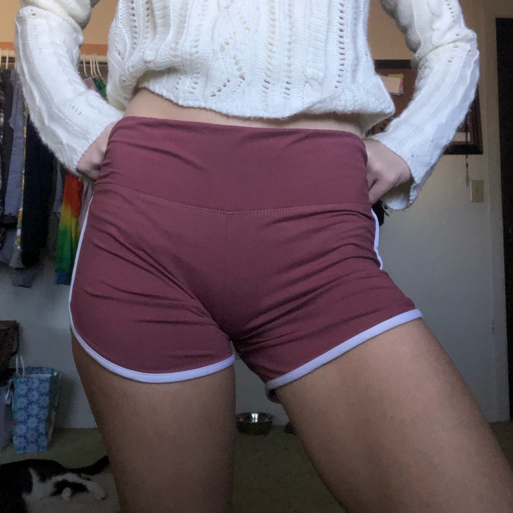 Pink workout shorts!